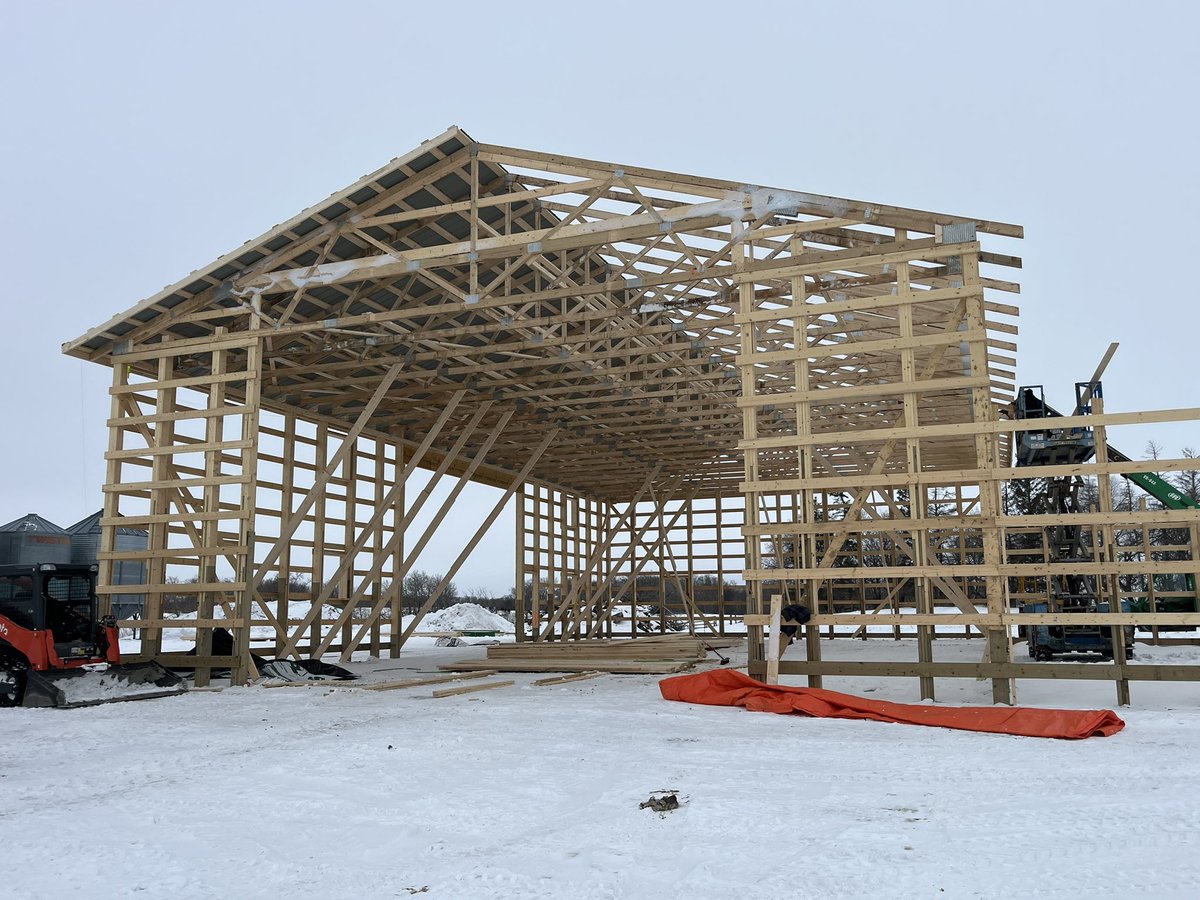 gbtangus's tweet image. Boys are getting after it, now that the weather has finally broke. Roof up and metal on. Maybe get the bi-fold installed this week too. Kinda glad the weather was the shits while we were away. Didn’t want to miss out on the build action. 
#shopbuild