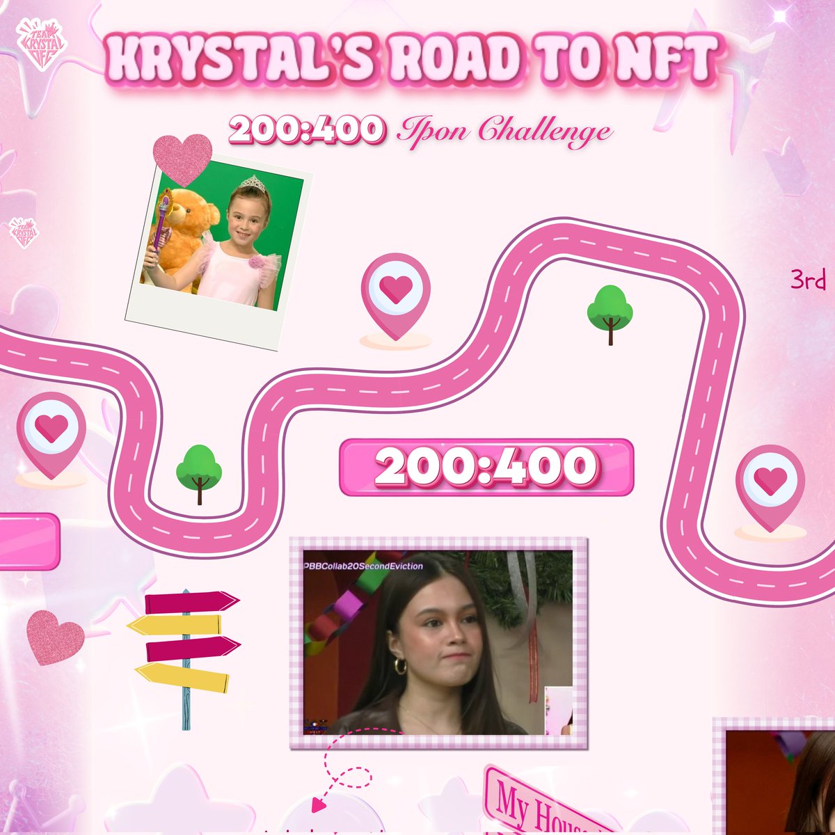 _teamkrystalofc's tweet image. Now for our second stop on this journey: Krystal’s first nomination—and she survived! 🩷

We’re kicking things off with the 200:400 Challenge—our goal is to have 400 Talians donate ₱200 each to help us reach our next destination. If you’re able to donate more, we’ll gladly…