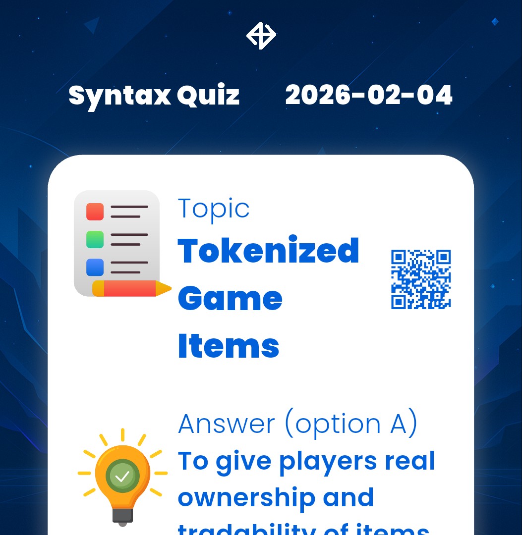 shohan68244's tweet photo. 4 February  2026
 Daily Quiz🔥🔥

$Xenea : Quiz- C

$Marina protocol - A

$Syntax verse - A

Syntax Verse Daily
🔐Vault Pattern : 7-5-2-4

Question of the day 🔥
✅ E-commerce

⚡Dropee Daily Combo🔽
https://t.co/d8YM8fk8f2

Follow &amp; Repost https://t.co/NDjPflFZFu