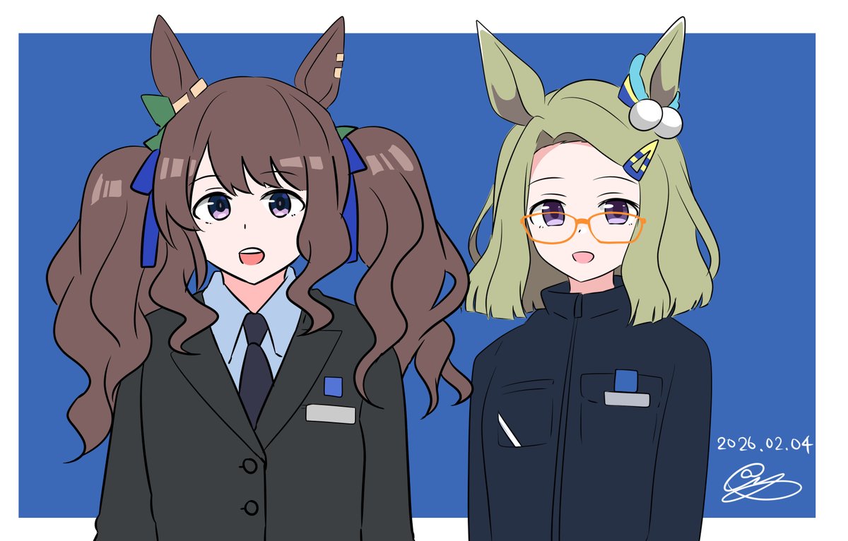 トーセンジョーダン 「トーセンジョーダン&エアメサイアの日なので」|ひよし🌺次は神戸か府中のイラスト