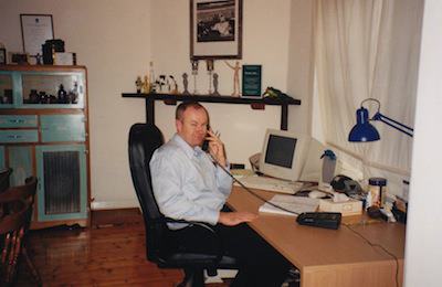 We're celebrating our Silver Anniversary at Blue Frog Marketing. This photo is our first office on our first day. A lot has changed since then...