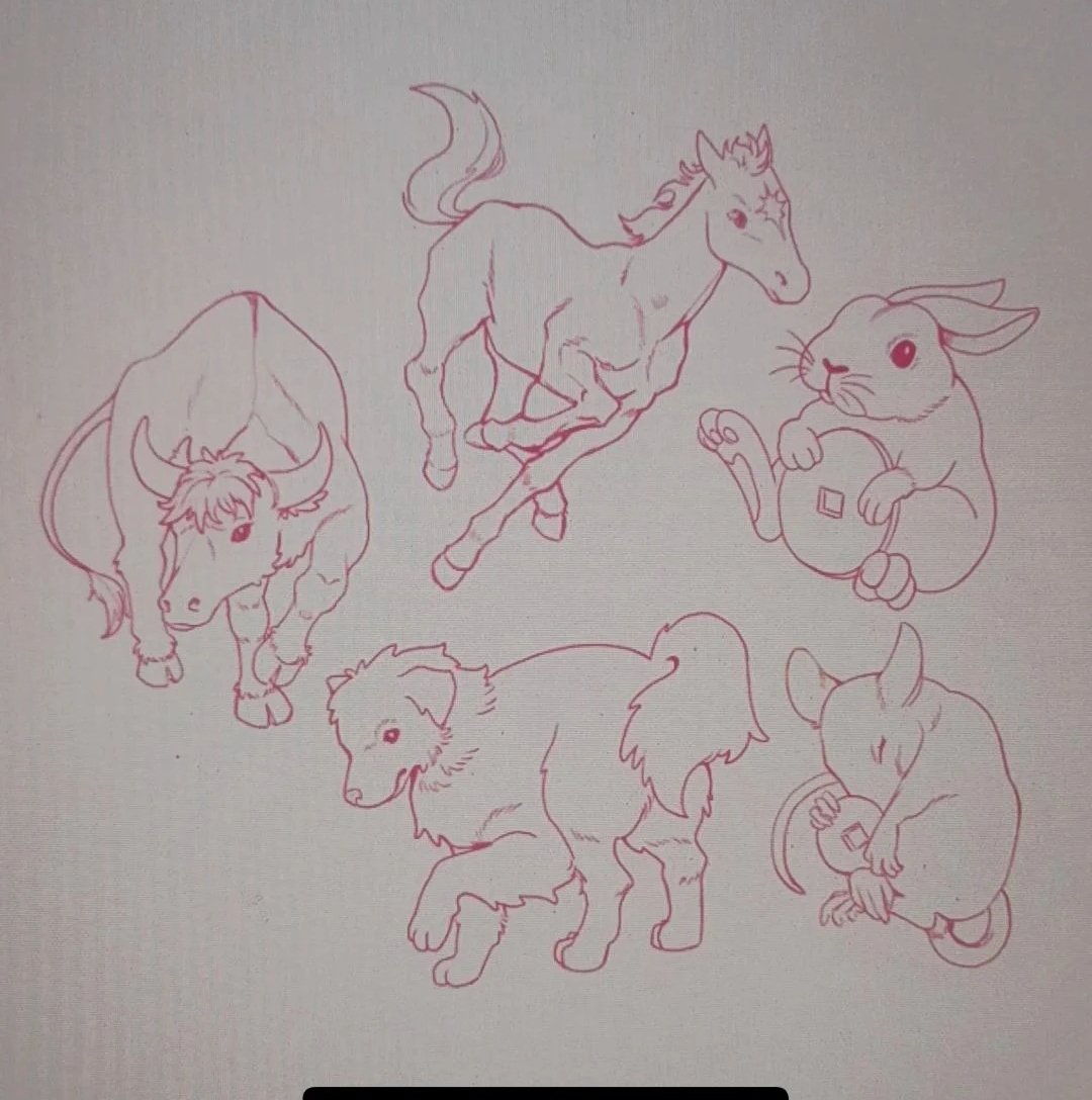 Making some new stickers for Chinese new year 🐎

It's been AGES since the last time I drew animals