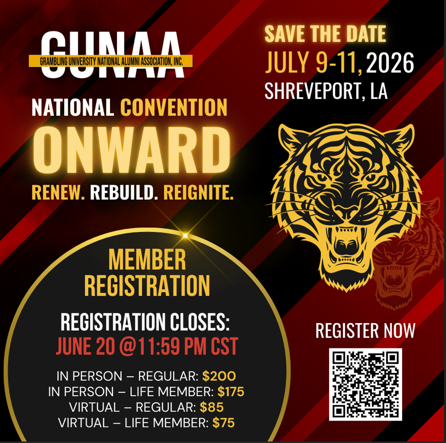 Please scan the QR code to register for this year’s National Convention. Hotel and flight information are included in the registration confirmation.