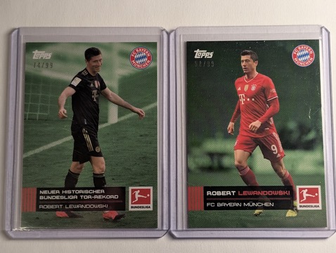 2020-21 Topps Bundesliga Robert Lewandowski

Green /99

$7 each or $12 for both

Take English or German

#TSSS
🇺🇸$5 BMWT Shipping
🌍Global Shipping Calculated