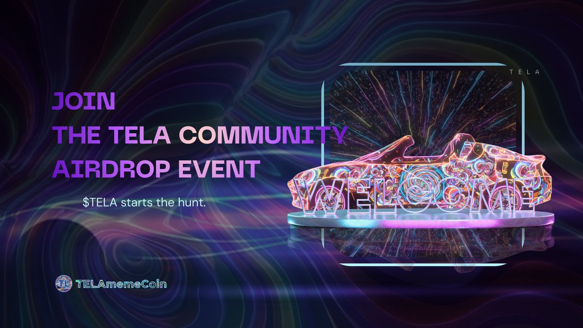🚀 [TELA meme Coin Community Follow Airdrop Event No.1] 🚀

Complete the simple missions below for a chance to receive an airdrop!

🎯 Limited to 500 winners (Random Selection)