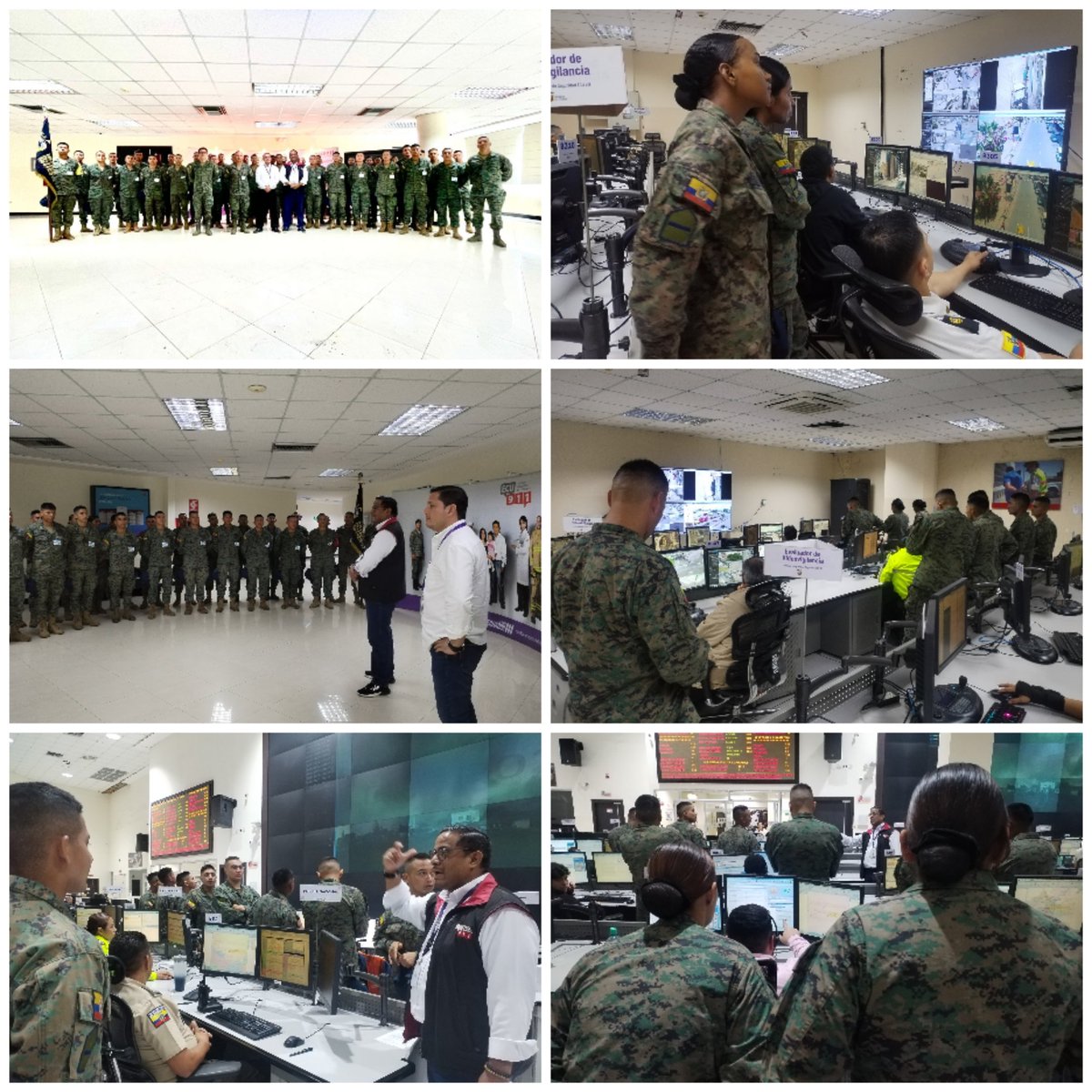 ecu911sambo's tweet photo. #Samborondón 

Hoy tuvimos la visita de los alumnos del curso básico de infantería aérea de  @FuerzaAereaEc.

Durante el recorrido, el equipo de vinculación dio a conocer el modelo de gestión del #ECU911 y la atención de emergencias 24/7 por parte de nuestra institución.

#LíneaÚnicaParaEmergencias