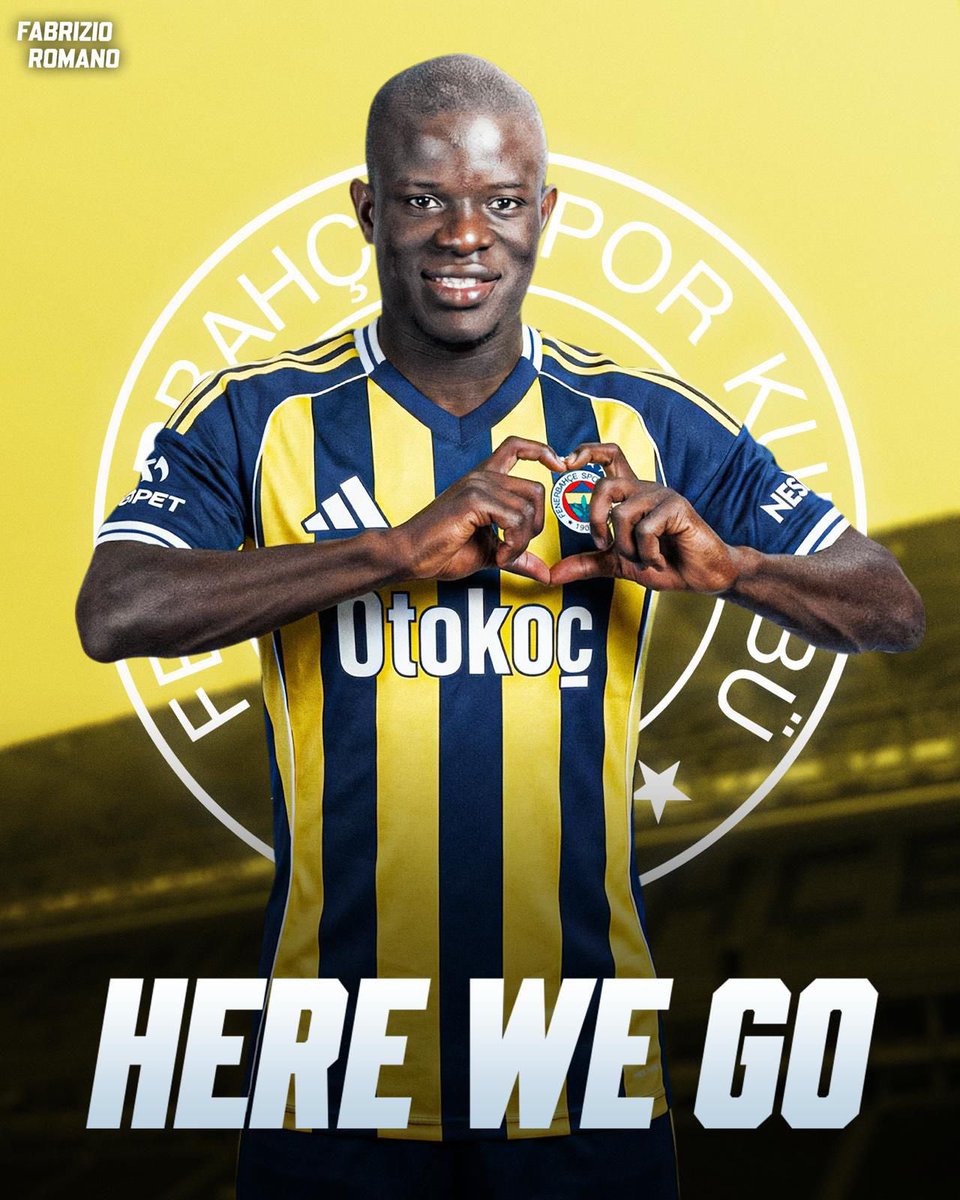 FabrizioRomano's tweet image. 🚨🟡🔵 BREAKING: N’Golo Kanté to Fenerbahçe, HERE WE GO! 🇫🇷

Contract signed until June 2028 after termination of the contract @ Al Ittihad.

Fenerbahçe and Al Ittihad received the green light from FIFA after issues with documents and official statement.

Kanté ONLY wanted Fener.