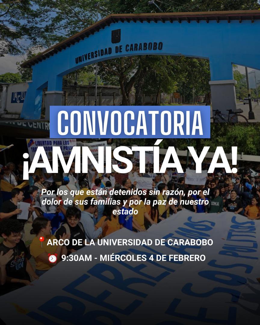 Mañana se concentran los estudiantes de la Universidad de Carabobo