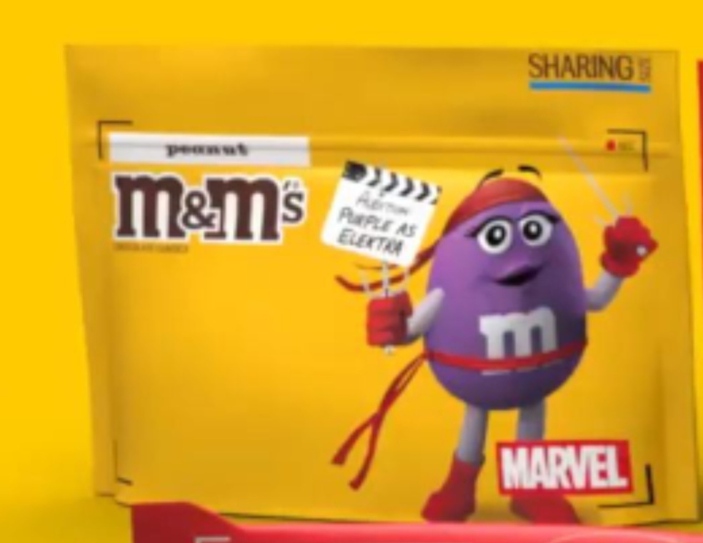 TalkingNatchios's tweet photo. Elektra in the Marvel/M&amp;Ms collab...OK, sure! https://t.co/5oOWJf3KTc