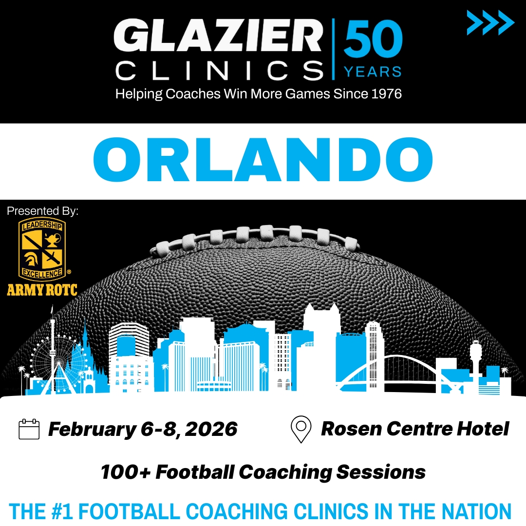 GlazierClinics's tweet image. Join us this weekend at the Orlando Coaching Clinic at the Rosen Centre Hotel February 6-8, 2026. #GlazierClinics