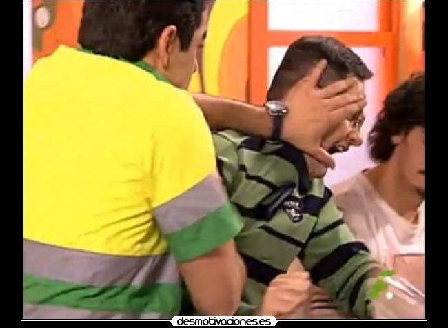Los andaluces viendo a Leonardo