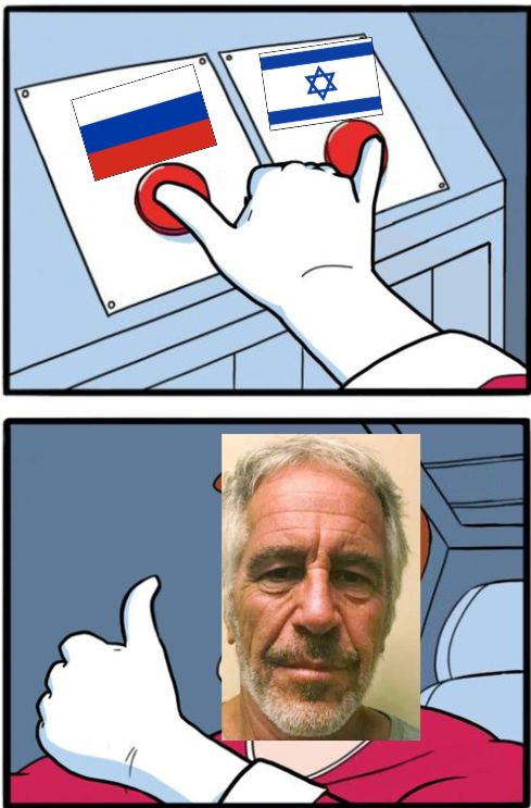 YourAnonCentral's tweet photo. Zionists trying to pin Epstein on Russia and Vatniks trying to pin Epstein on Israel... https://t.co/CQck443FHH
