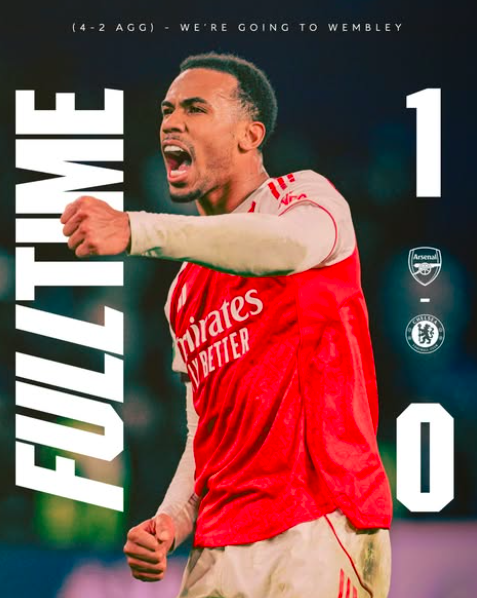 ¡Arsenal derrotó al Chelsea y jugará la final de la EFL Cup! 🏆🔴

Los Gunners vuelven a pelear por el título que ya conquistaron en dos ocasiones: 1986-87 y 1992-93.

Ahora buscarán romper la sequía y sumar una nueva copa a sus vitrinas.

¿Podrán volver a gritar campeón? 👀