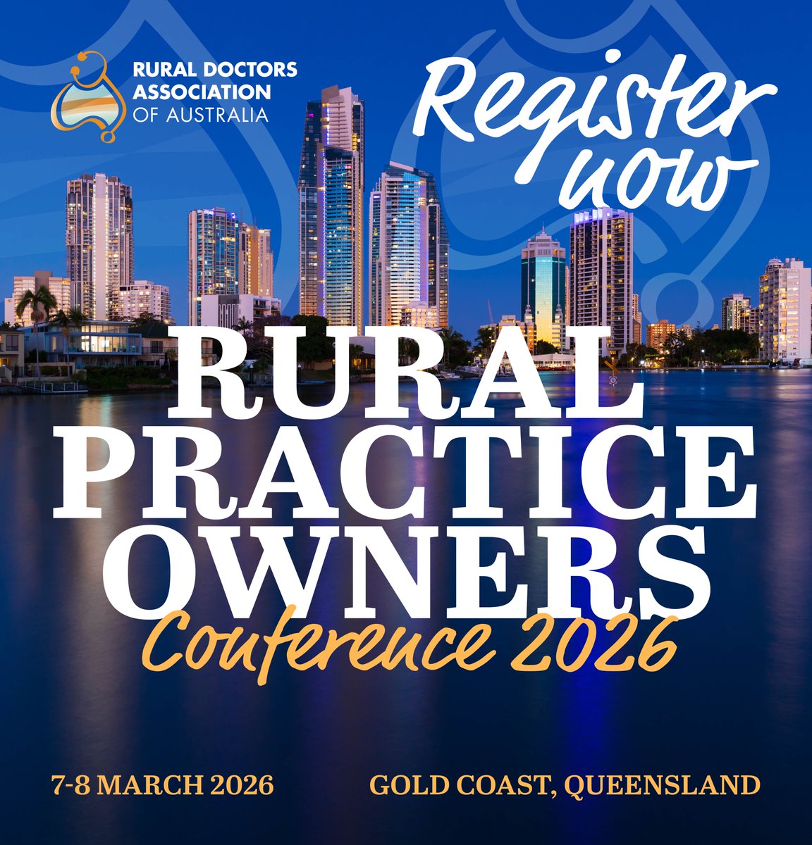 RuralDoctorsAus's tweet photo. We are appreciate the support of @ACRRM &amp; @RACGP as our Gold Partners for RDAA's 1st Rural Practice Owners Conference.  ACRRM Member Forum evening 6/3/26.  RACGP Member forum 7.15am 8/3/26 - Registration info for conference &amp; forums: https://t.co/lyMPUfltCA https://t.co/khW9SZPGv7