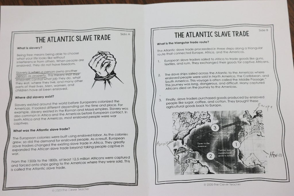 GarfieldBengals's tweet photo. Mrs. Chestnut teaches social studies in 5th grade. Today, her classes were learning about the Atlantic Slave Trade. This included examining artifacts from that time and engaging in meaningful discussions guided by questions from looking at the artifacts. #celebrate379 https://t.co/3p37OacWSJ