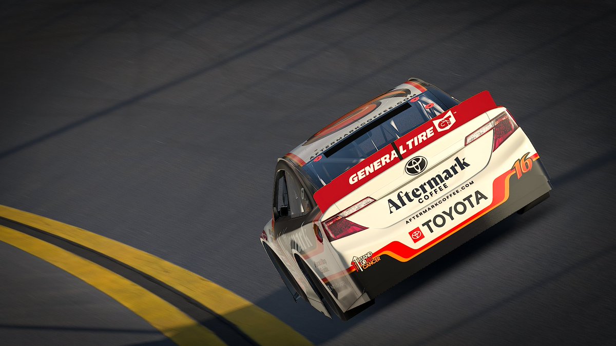 Public scheme available on <a href="/tradingpaints/">Trading Paints</a>. <a href="/aftermarkcoffee/">Aftermark Coffee</a> + <a href="/SU2C/">Stand Up To Cancer</a> #16 for the ARCA Toyota car. Base thanks to <a href="/SimWrapMarket/">SimWrapMarket.com</a> and <a href="/ten23graphics/">TEN23 Graphics</a>. Featuring <a href="/tiltify/">Tiltify</a>, Race to Stop Suicide, <a href="/Americares/">Americares</a>, and <a href="/nokidhungry/">No Kid Hungry</a>: tradingpaints.com/showroom/view/…