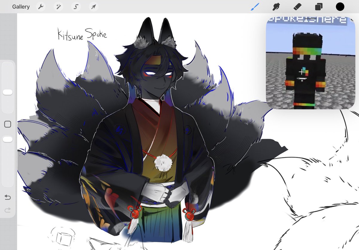 Kitsune Spoke (1/3) #spokeisherefanart