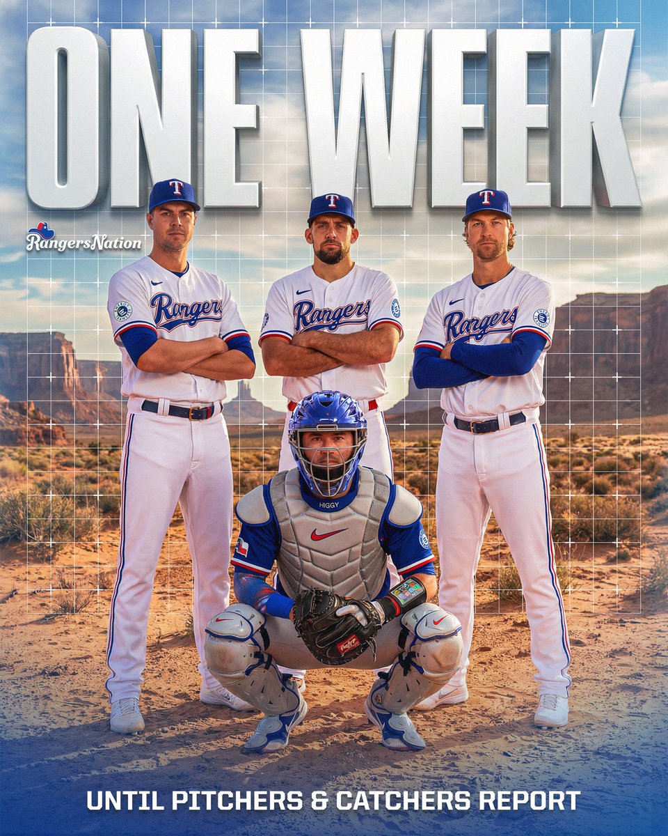 T-minus ONE WEEK until baseball is BACK! 🌵⚾️