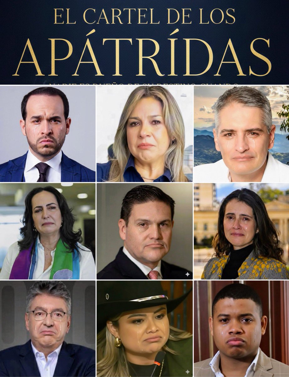 SARGENTOCHALA's tweet photo. Después de la reunión entre los presidentes @petrogustavo y Donald Trump, estas son las caras de algunos de los traidores que, en su momento, se atrevieron a pedir una intervención militar de Estados Unidos en Colombia. https://t.co/Oml2wFonjB
