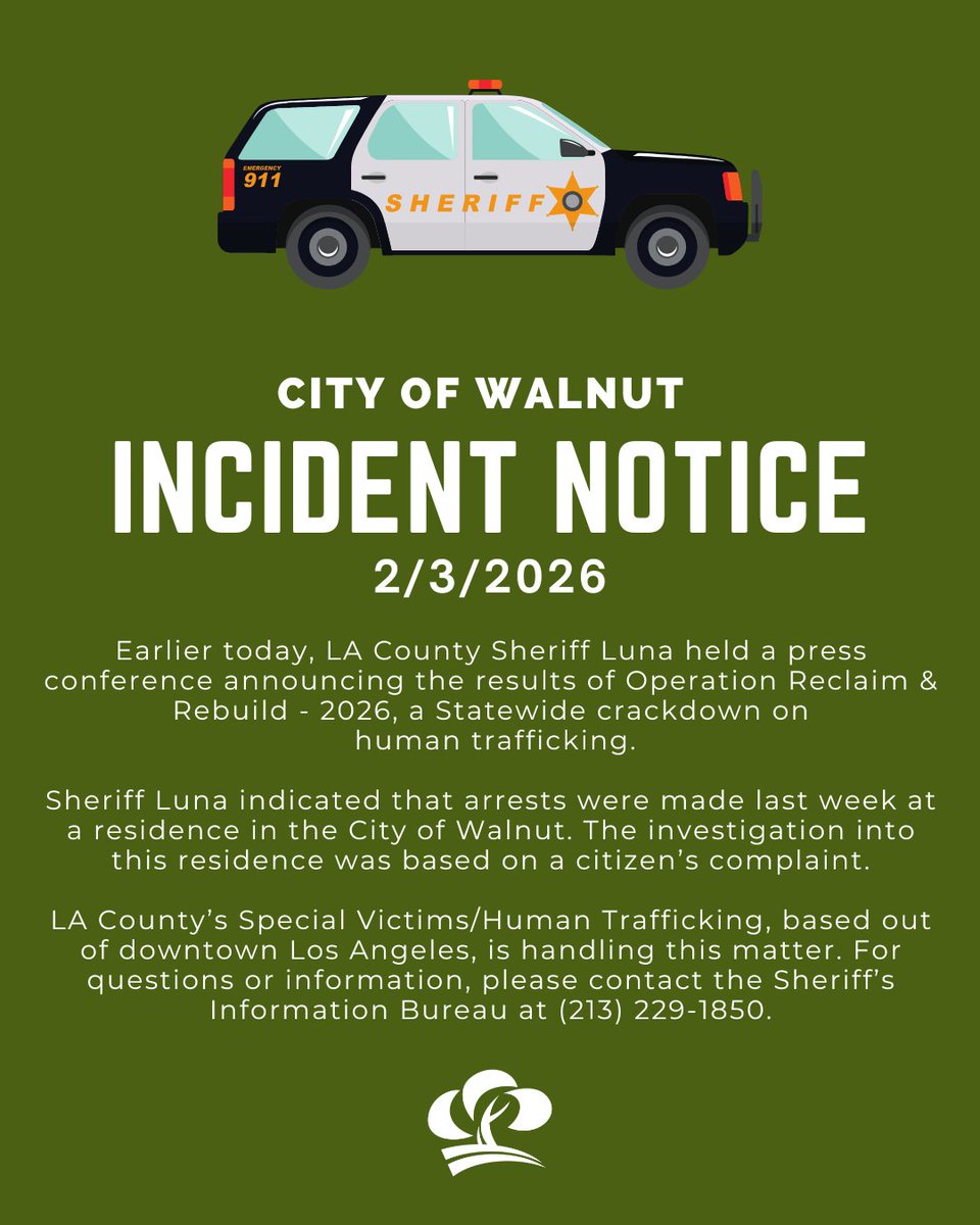 City of Walnut tweet media