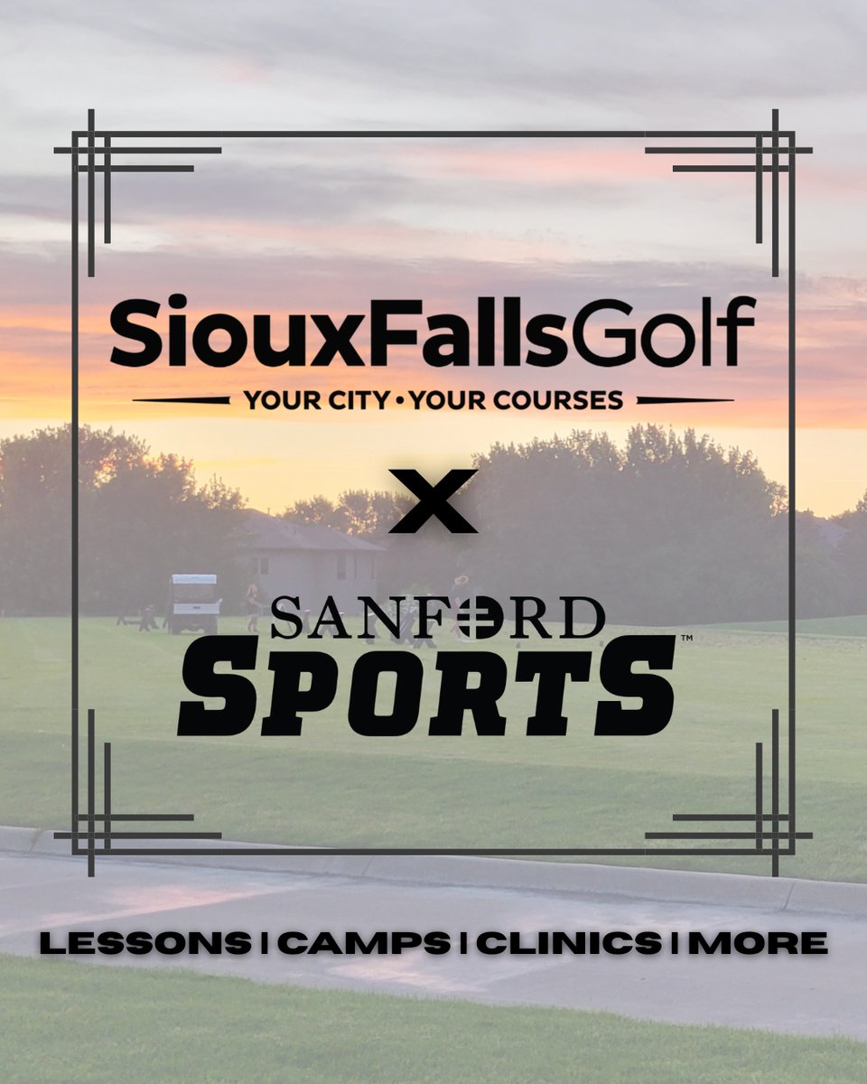 siouxfallsgolf's tweet photo. More coaching. More benefits. More ways to play. Sanford Sports + Sioux Falls Golf are leveling up the golf experience this spring.

Details: https://t.co/PZYNj7jVNZ https://t.co/hJMgvBu5hZ