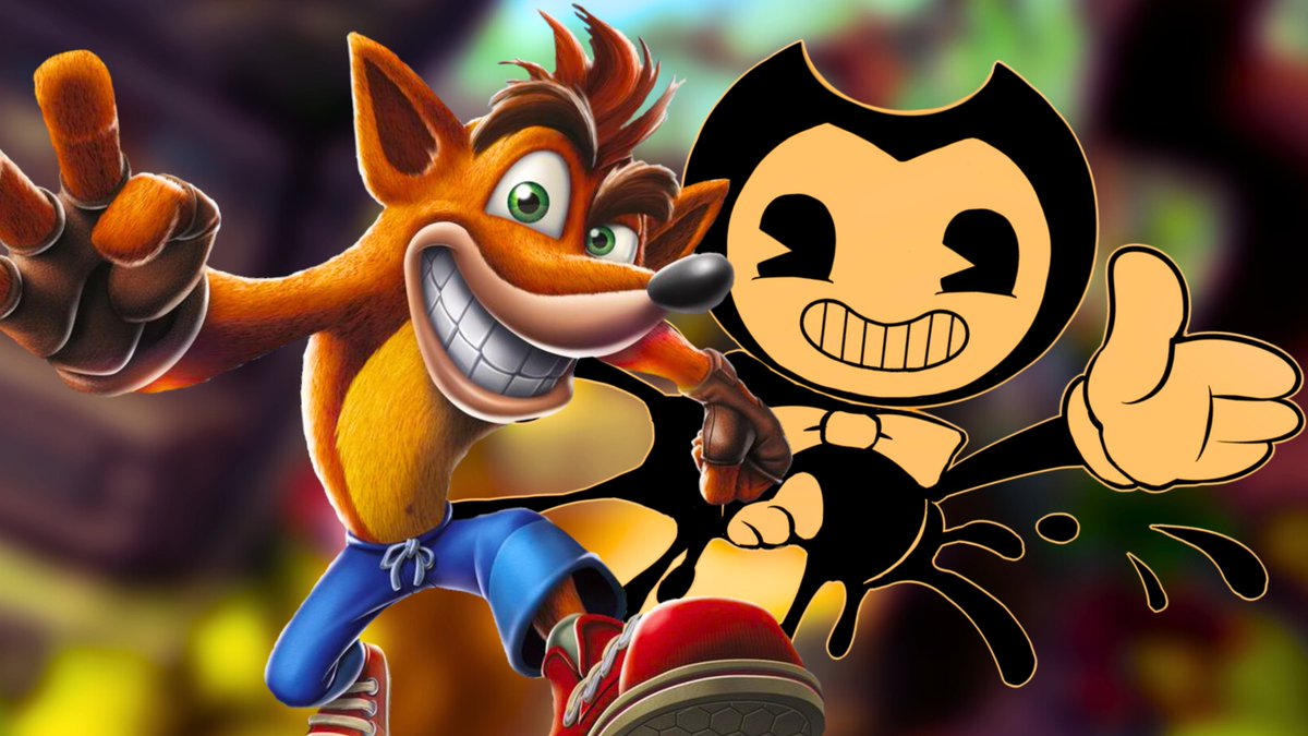 Omnigru's tweet photo. O próximo lançamento do Ton será LUNÁTICOS 4 que terá o tema de GAMES! 🔥🎮
Praticamente confirmados estão CRASH BANDICOOT e BENDY! 🥭🖌️
Quais outros personagens MALUCOS de JOGOS vocês acham que podem estar nessa música? 👀 https://t.co/i6BpD42y8M
