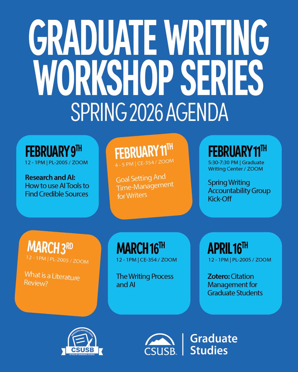 CSUSB Graduate Studies tweet media