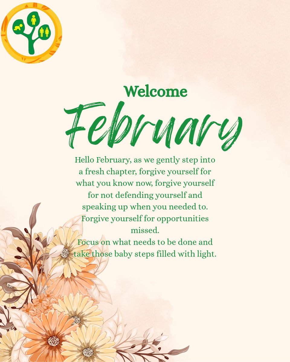 cicdngo's tweet photo. Hello February as we step into a Hello February, as we gently step into a fresh chapter, forgive yourself for what you know now, forgive yourself for not defending yourself and speaking up when you needed to. 

#February 
#CICD https://t.co/hwHVFzWK9Q
