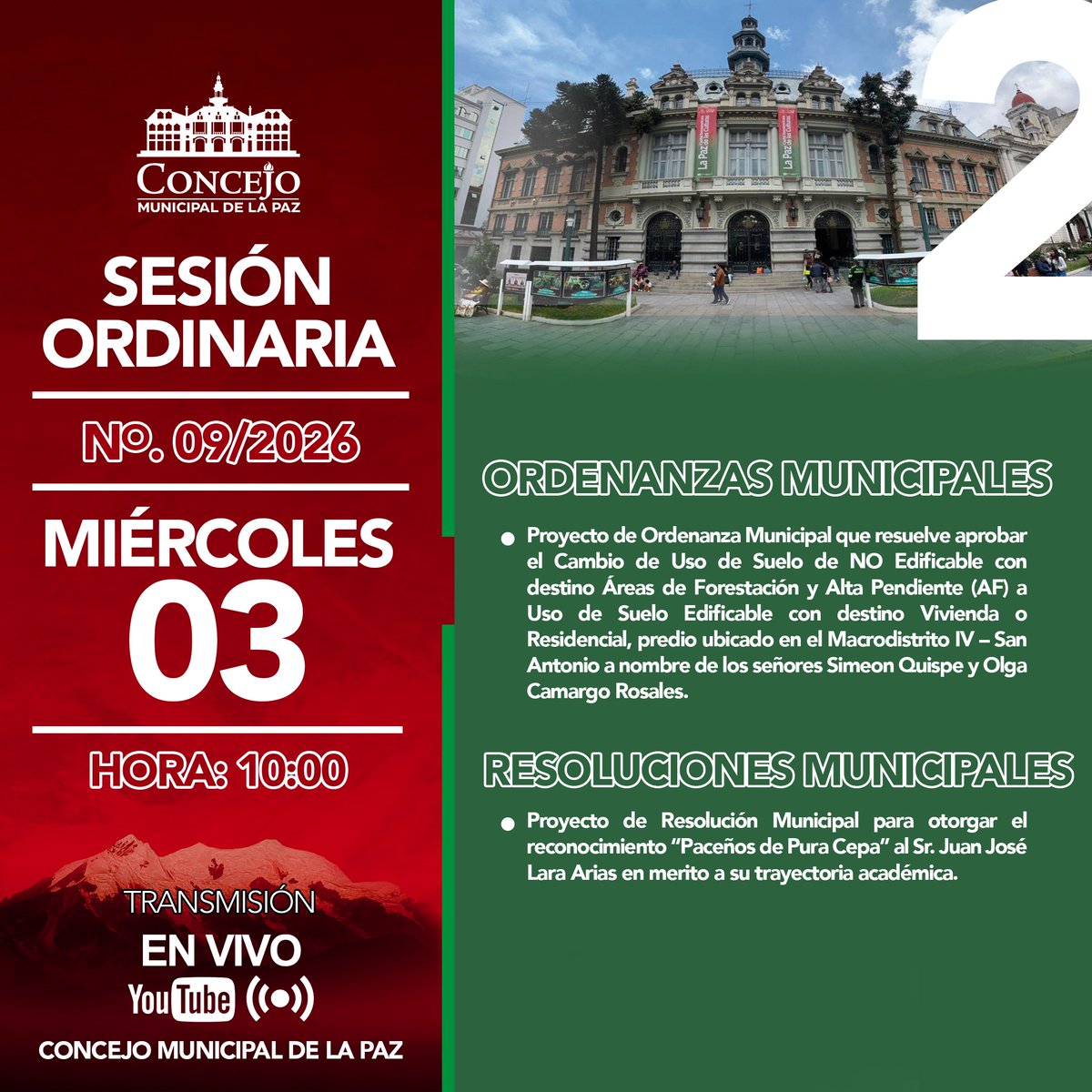 Concejo Municipal de La Paz tweet media