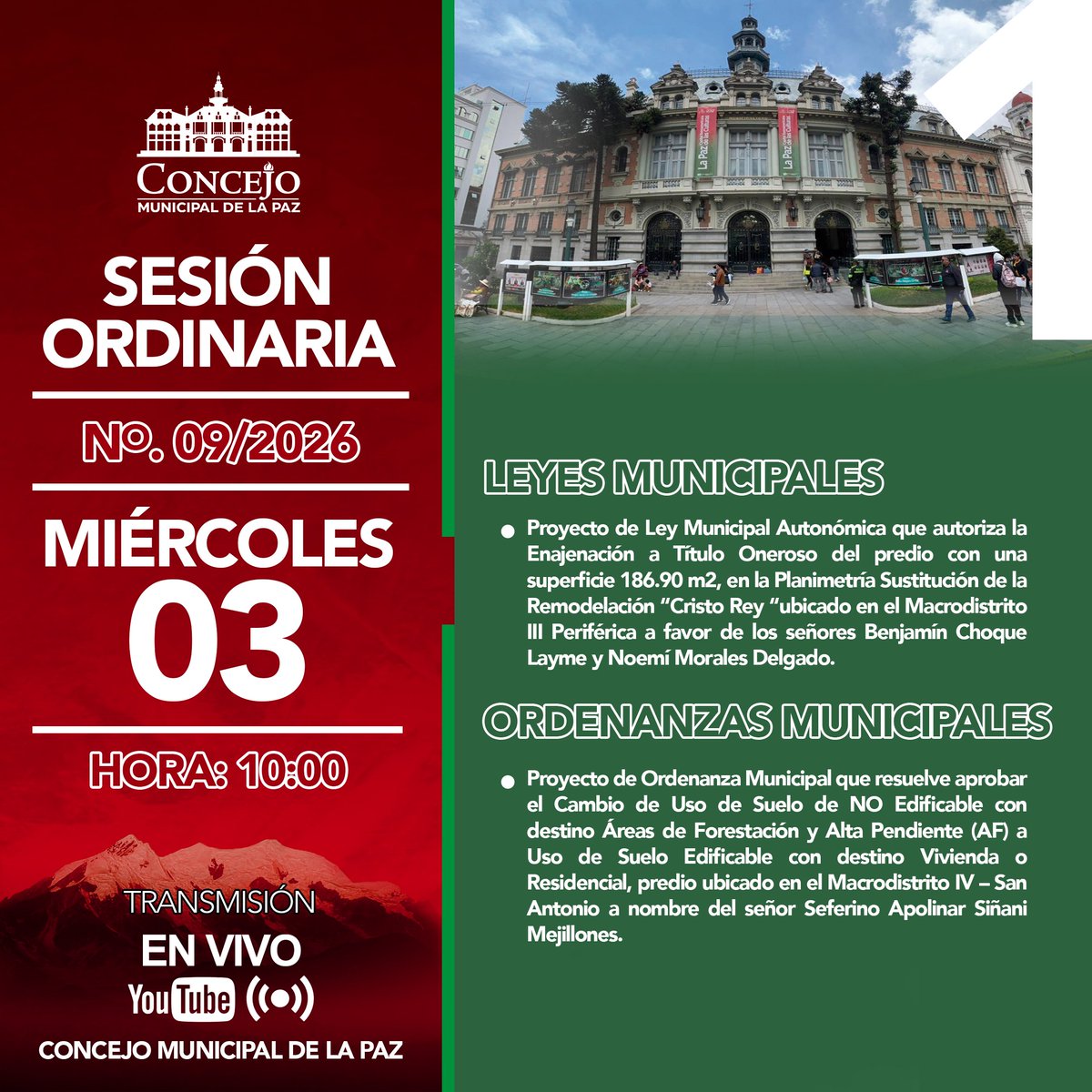 Concejo Municipal de La Paz tweet media