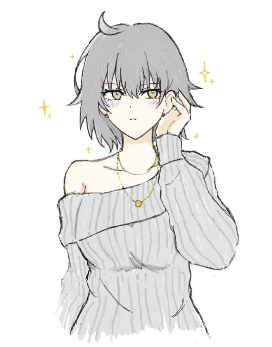 com_shihina's tweet photo. 絵チャで描いた邪ンヌ ニット服はかわいい❣️ https://t.co/1UXYkTwkmB