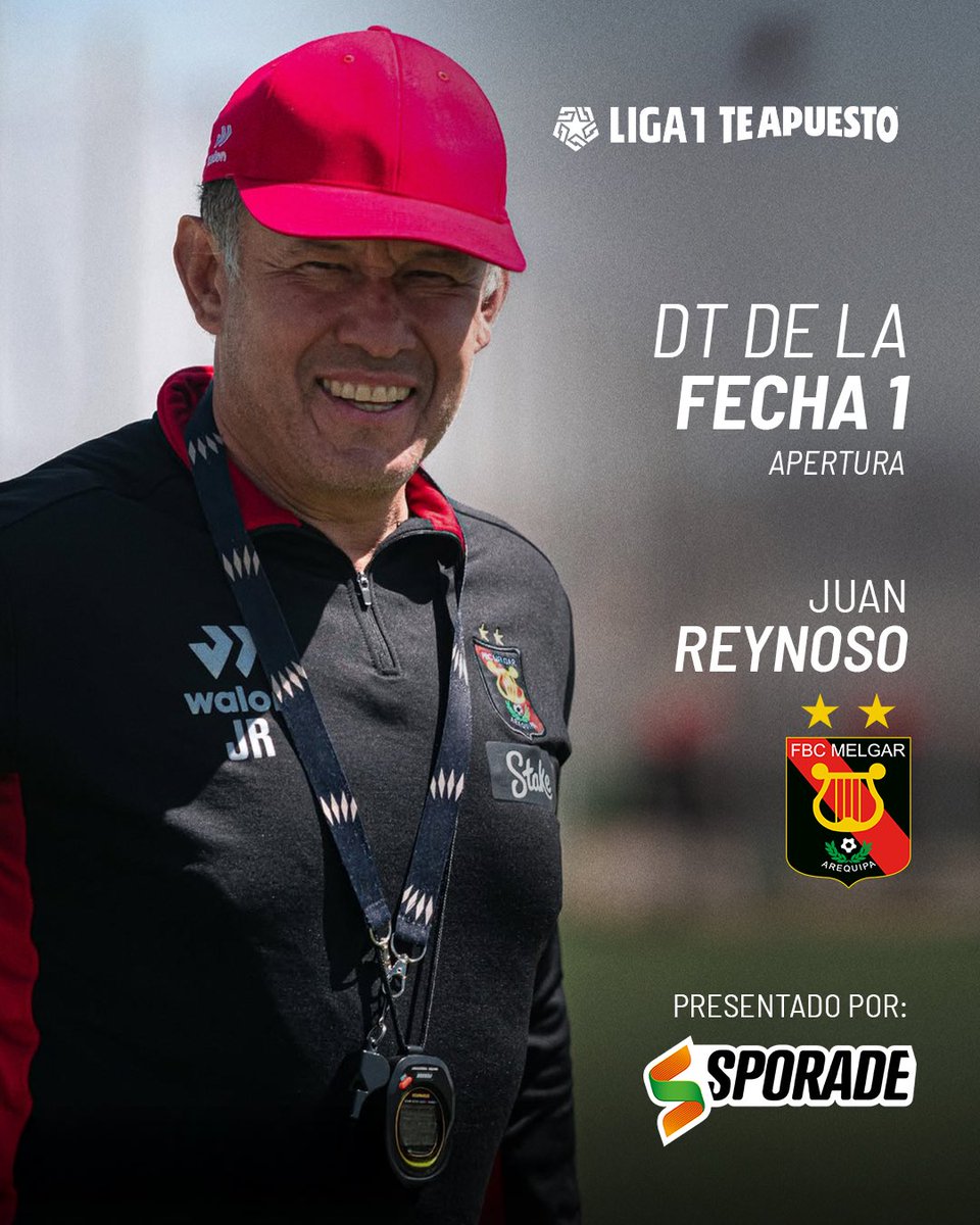 Liga1TeApuesto's tweet photo. 𝗘𝗹 𝗮𝗷𝗲𝗱𝗿𝗲𝗰𝗶𝘀𝘁𝗮 𝗿𝗼𝗷𝗶𝗻𝗲𝗴𝗿𝗼. ♟️

Juan Reynoso, de @MelgarOficial, es nuestro DT #Sporade de la fecha 1 tras la victoria ante Cienciano en el Clásico del Sur. 🔴⚫

#Liga1TeApuesto
#ElADNdelHincha https://t.co/hptuGTzcCc