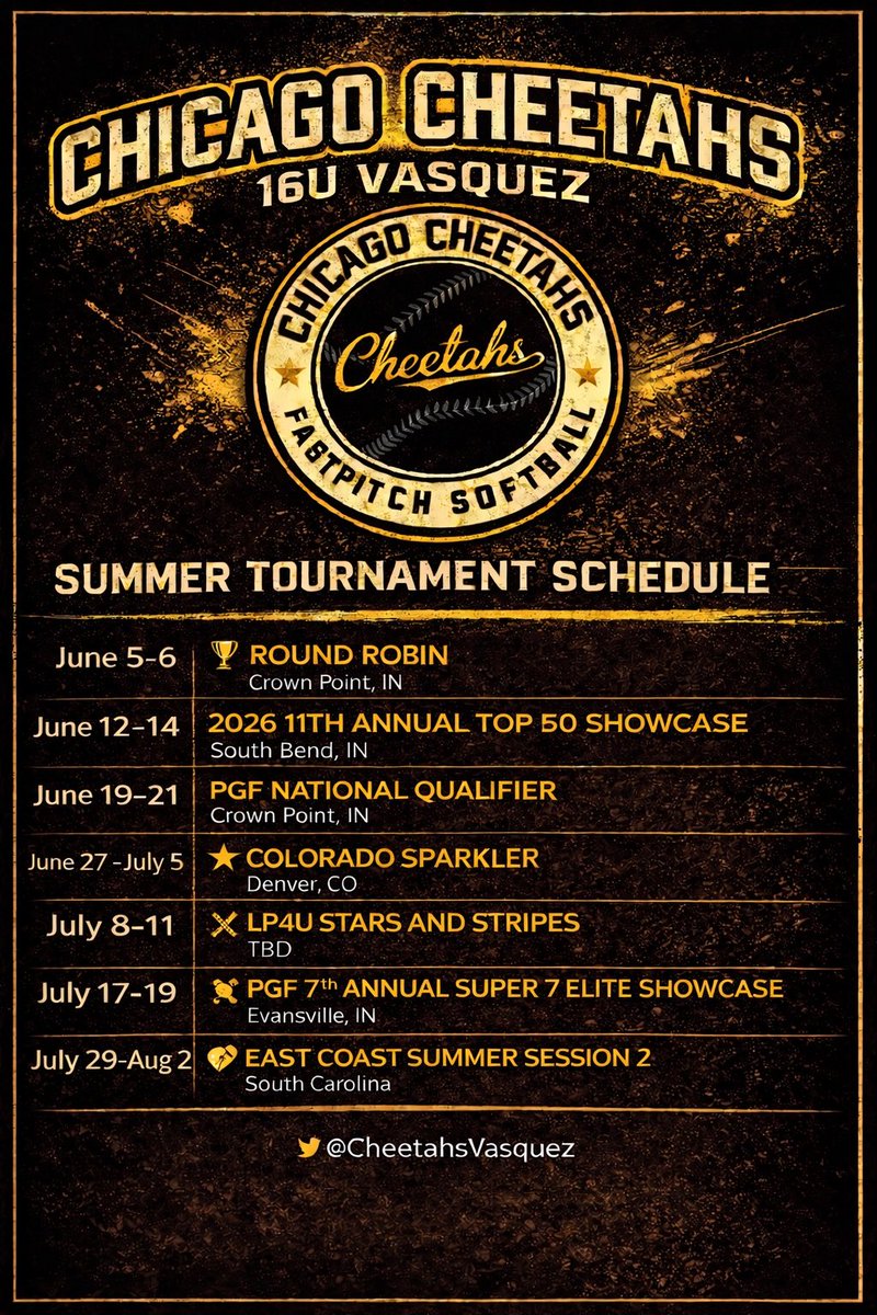 Cheetahs 16u Vasquez tweet media