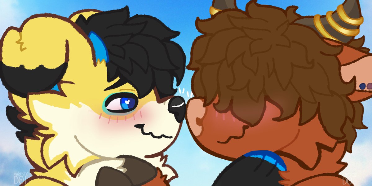 artistic_dot's tweet photo. Nose boop YCH for Lunar &amp; Loch! ❤️

LAST Slots available! Done in time for valentines day! Perfect as matching pfp!

80 u s d, any species and gender! Grab urs while theres still time! its a cute gift for valentines day!! https://t.co/9wuOX0bSVF