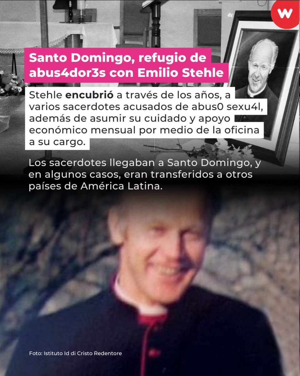 wambraEc's tweet photo. Desde su tiempo como sacerdote, en Colombia hasta su estancia en Alemania y Ecuador, #Sthele facilitó que sacerdotes acusados de abus0 sexu4l en Europa evadieran la justicia al enviarlos a América Latina.
Esto fue documentado en un informe de Adveniat en 2022.
2/3
#ImpunidadSagrada #iglesiacatólica #EmilioStehle