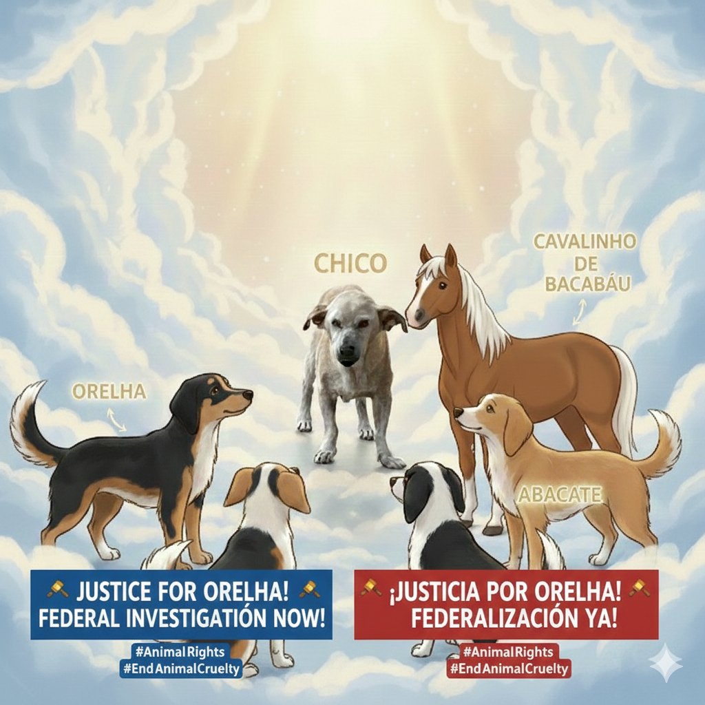 Todos eles merecem ser lembrados. Todos eles merecem justiça. Uns assassinos são blindados pelo dinheiro, outros não. O que eles tem em comum é a impunidade. BASTA DE MATANÇA. BASTA DE CRUELDADE. 
#justicapororelha #justicaporchico #justicapeloAbacate #justicapelocaramelo