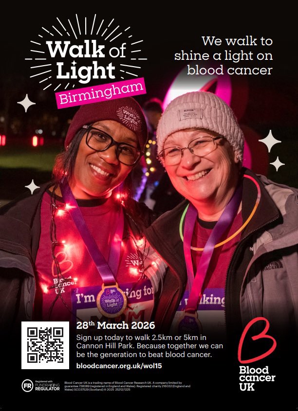 Come an join us at cannon hill park. #birmingham #bromsgrove #bloodcancer #cancer #walk #walkoflight  #worcestershirehour
