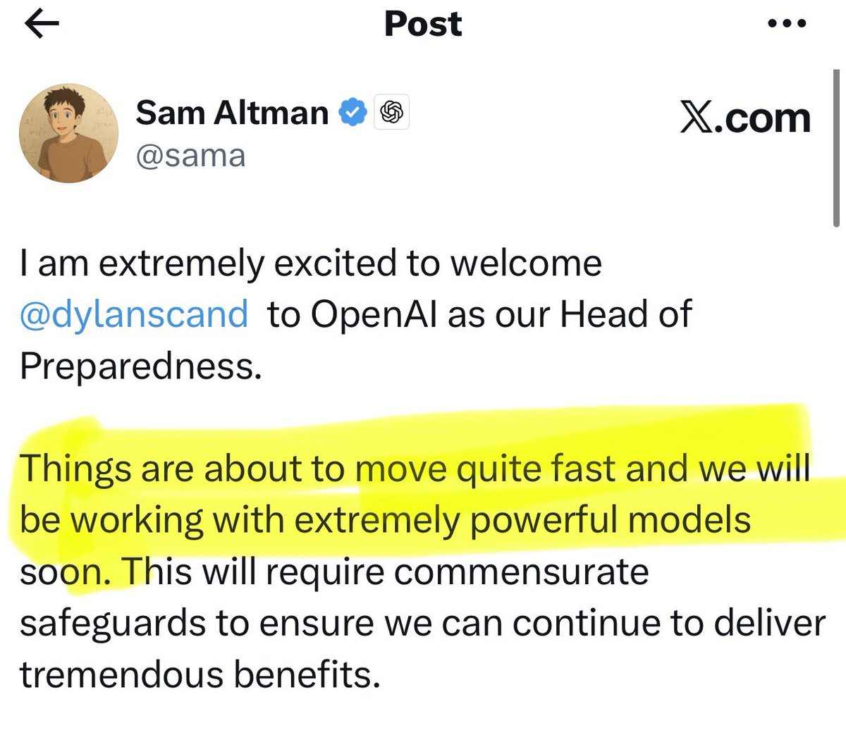 Highlighted “move fast” line