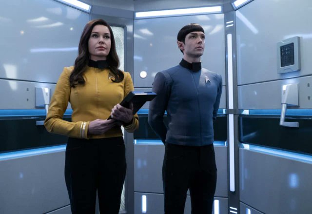 Starfleet_21_61's tweet image. Lieutenant Una Chin-Riley and Ensign Spock in 2253

#StarTrek #UnaChinRiley #Spock #USSEnterprise #NCC1701 #StarTrekSNW #Trekkie #LLAP🖖🏻