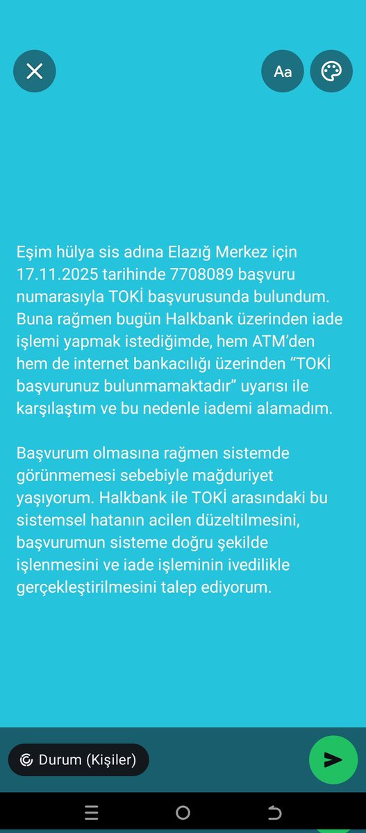 smhsis23's tweet photo. @Halkbank @Toki_Kurumsal https://t.co/ZAKABiCyx4