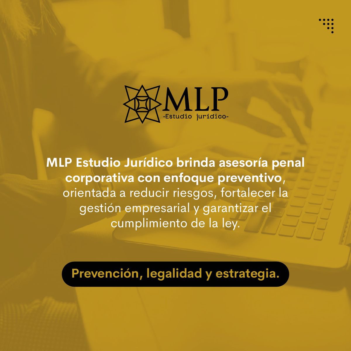 MLPCompliance's tweet photo. La asesoría penal corporativa con enfoque preventivo permite identificar riesgos, anticipar escenarios y fortalecer la toma de decisiones antes de que exista una contingencia penal.
Prevención como parte de una estrategia legal responsable.
MLP Estudio Jurídico ⚖️ https://t.co/pBWTb38WN9