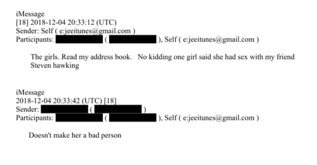 AbsoluteAutism's tweet photo. Epstein writes 🚨🚨🚨🚨

"No kidding, one girl said she had sex with my friend Stephen Hawking"

How? https://t.co/r46YdLkiEN