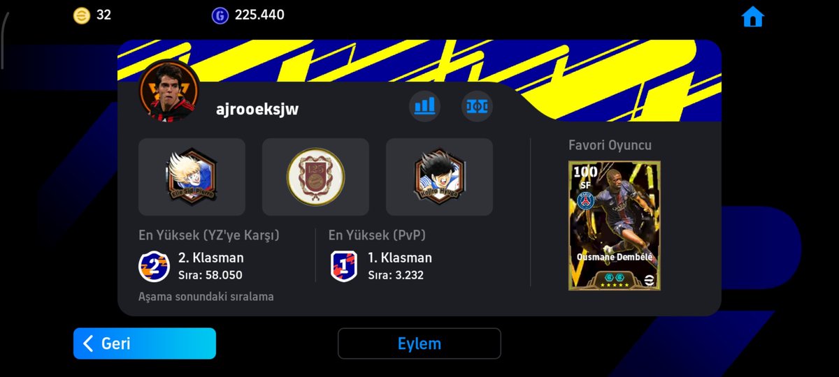 Şu lavuğu eze eze yendim 3-0 üstüne maçtan çıktı 1600 puandan 63 puan yükseltti sıralamasına bakmadım kaçtır sıralaması tahminen