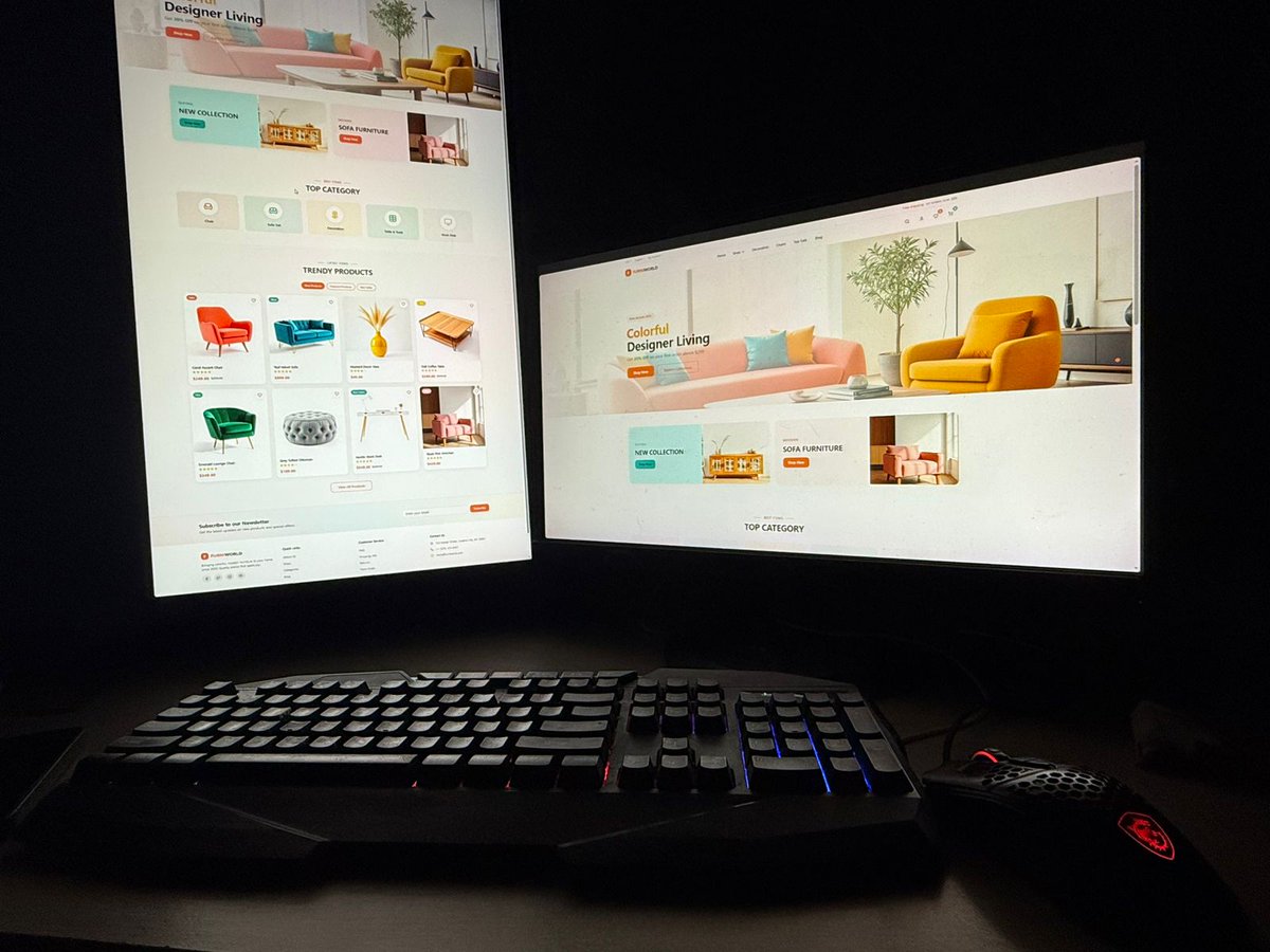 LiraCreates's tweet photo. Working on an eCommerce UI design,
playing with bold typography and strong color. https://t.co/nLolk5p95X