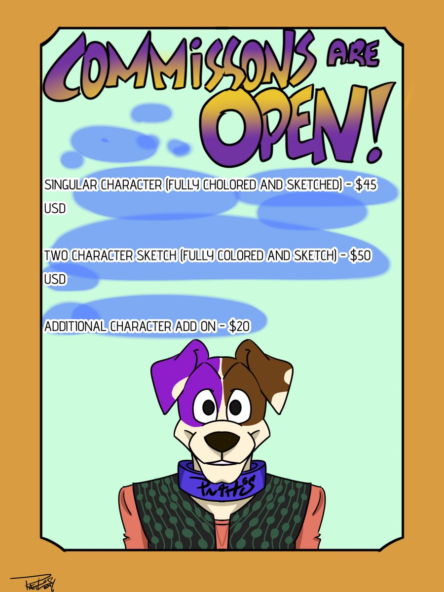 " ANNOUNCEMENT!! "

    For a short time Only I am Opening Up Commissions for Singular Characters to 2 Characters (Fully Colored and Shaded)

  If Interested Please Let Me Know via DMs