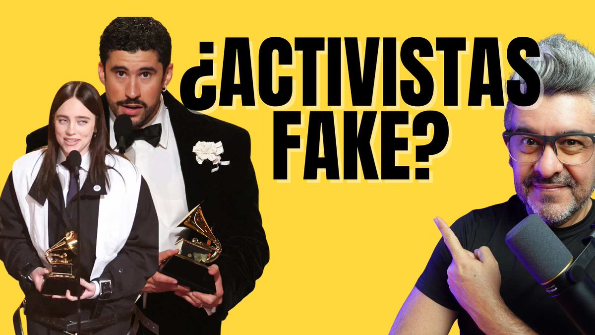 efrain_barrera's tweet photo. Los discursos vacíos de Bad Bunny y Billie Eilish con un activismo wanabbe en los Grammy 2026.
https://t.co/5ivbv0Op3R https://t.co/jGxLuU2Scs