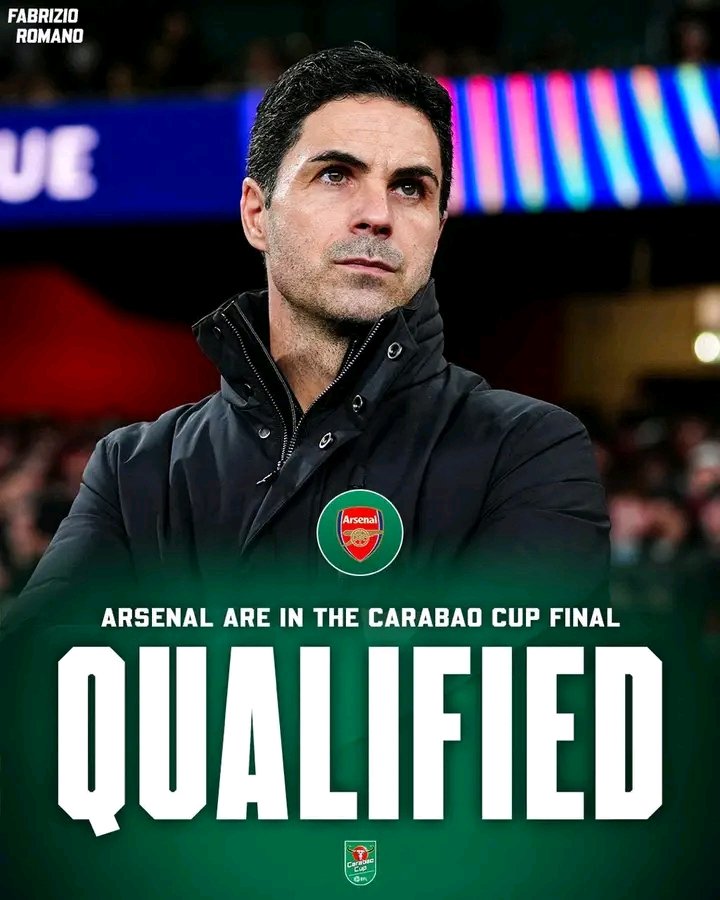 🚨 𝐎𝐅𝐅𝐈𝐂𝐈𝐀𝐋: Arsenal are in the Cafabao Cup Final! 🏆👀