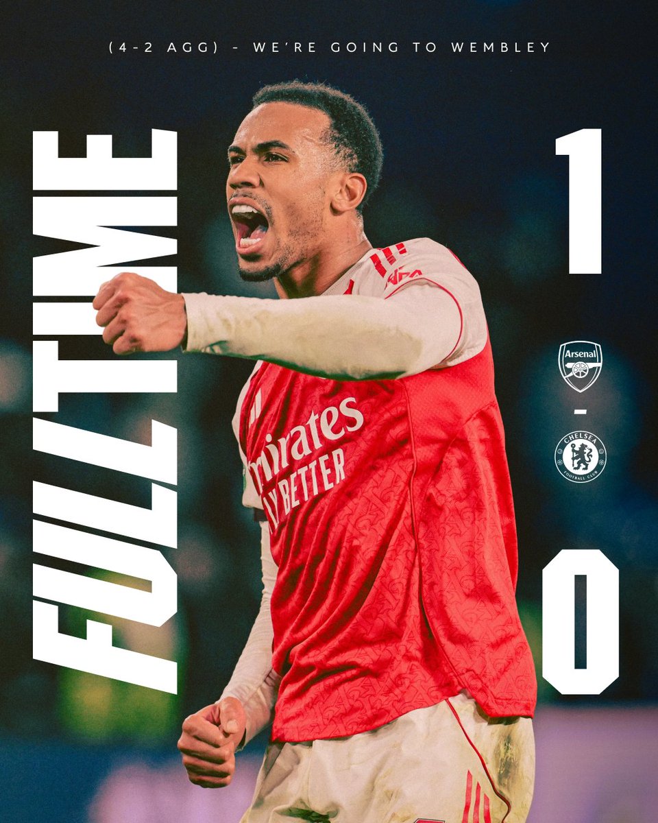 That's my Arsenal, through to the FA cup finals, let's go gunners 💪