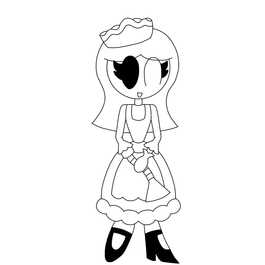 Here is so far the sketch design for my new OC
(More stuff, information &amp; her name will be revealed once I finish drawing her)
#originalcharacterart #digitalart #artwork #maid #sketchart
