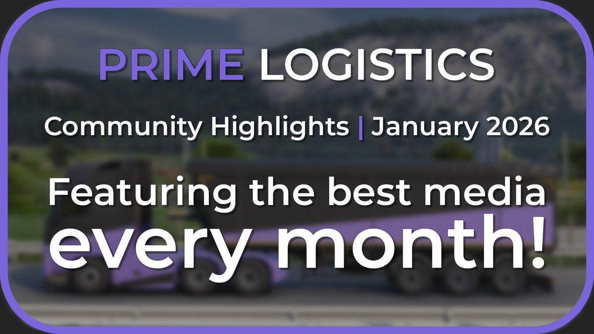 Our Media Team are going to be putting together an album on the Driver's Hub each month featuring the best photos drivers have taken during the month!

Will you be featured in January's album? Head over to the Gallery to check it out!

#PrimeLogistics #PrimeVTC #ETS2 #ATS